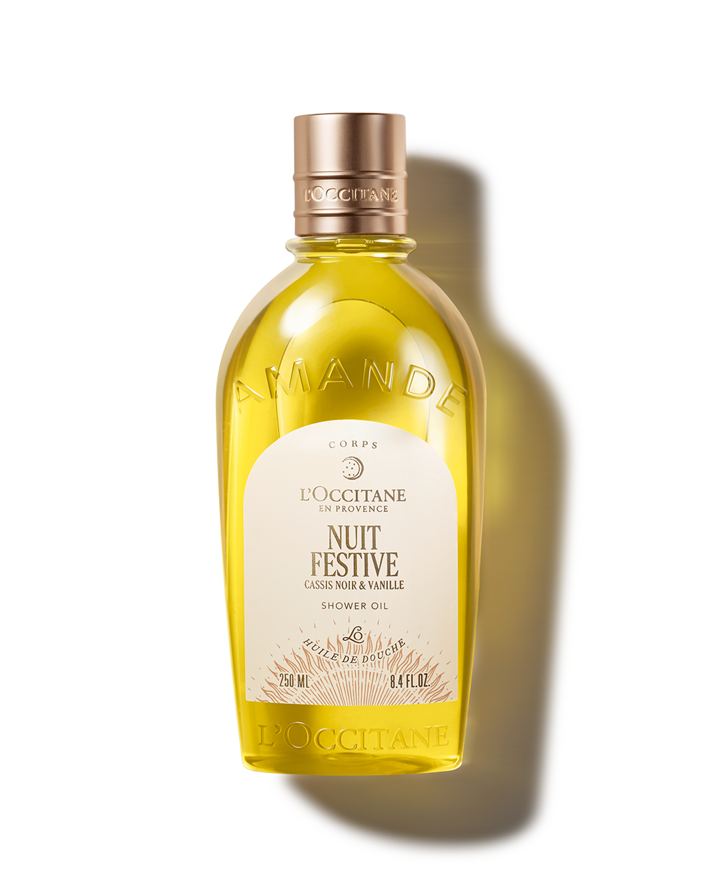 &Oacute;leo Hidratante de Banho Am&ecirc;ndoa Noite Festiva 250mL